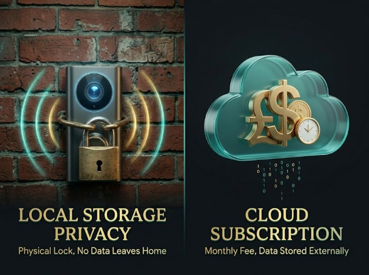 Local storage vs cloud subscription video doorbell comparison
