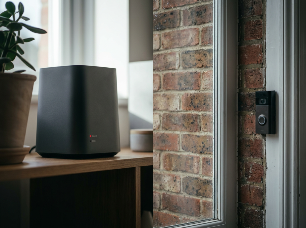 video doorbell without internet UK — router offline doorbell still recording