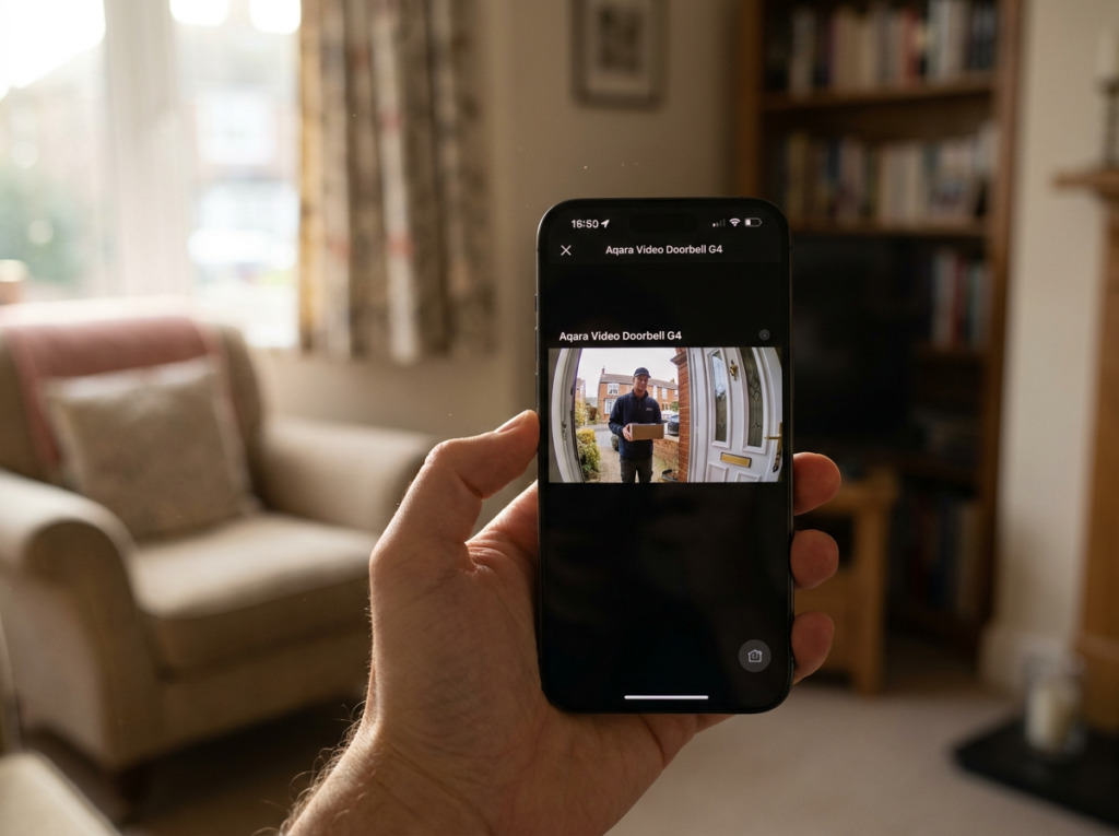 Aqara G4 Apple HomeKit Secure Video — live view on iPhone