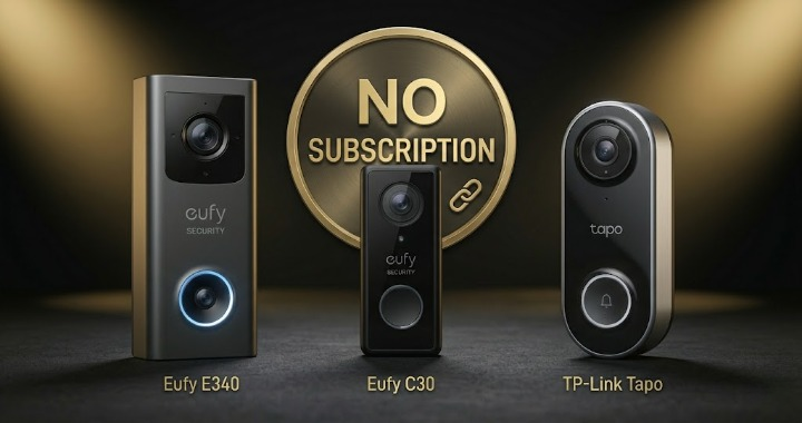 Best video doorbells with no subscription UK 2026