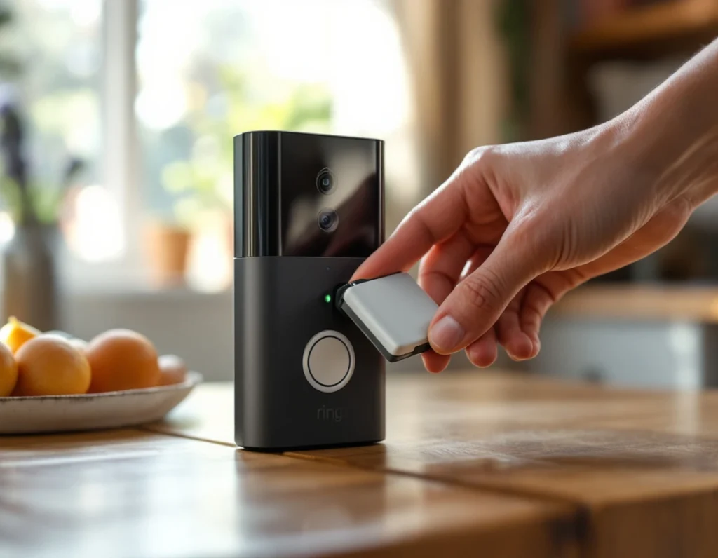 ring battery doorbell plus setup