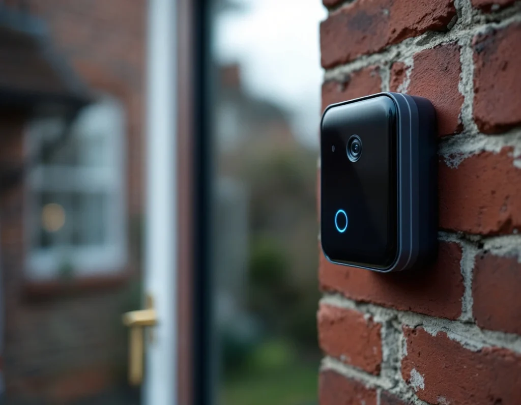 visible video doorbell LED indicator UK front door deterrent