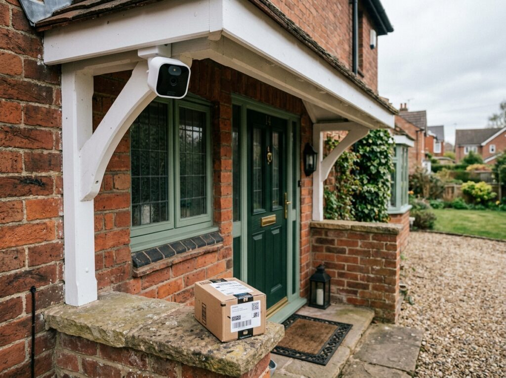 catch a package thief on camera porch coverage UK